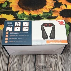 Shiatsu Neck and Back Massager with Heat - Black